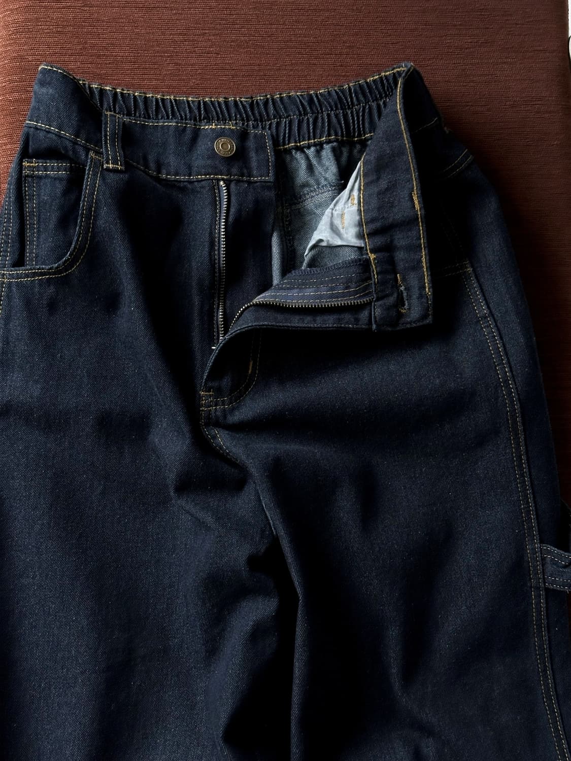 Denim wide design painter pants 상품이미지7