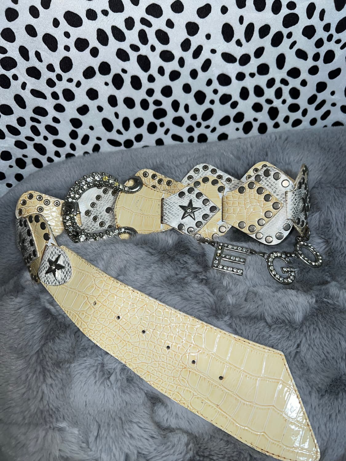 ego 갸루 펑크 빈티지 가죽벨트 상품이미지5