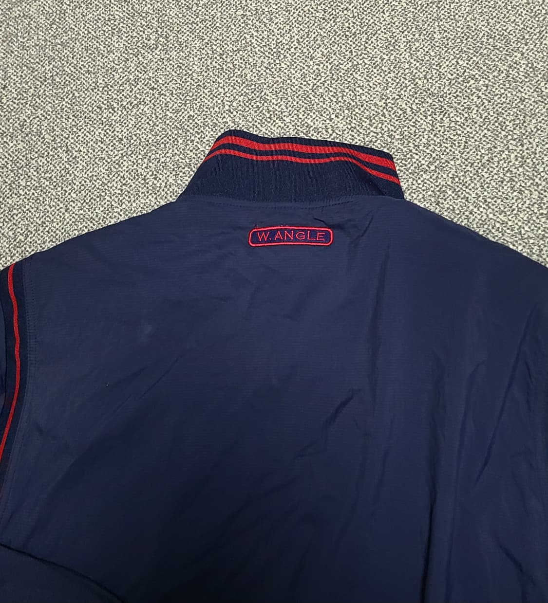 W.ANGLE 남성  베스트  내피   바람막이 자켓 105 네이비/레드 상품이미지9