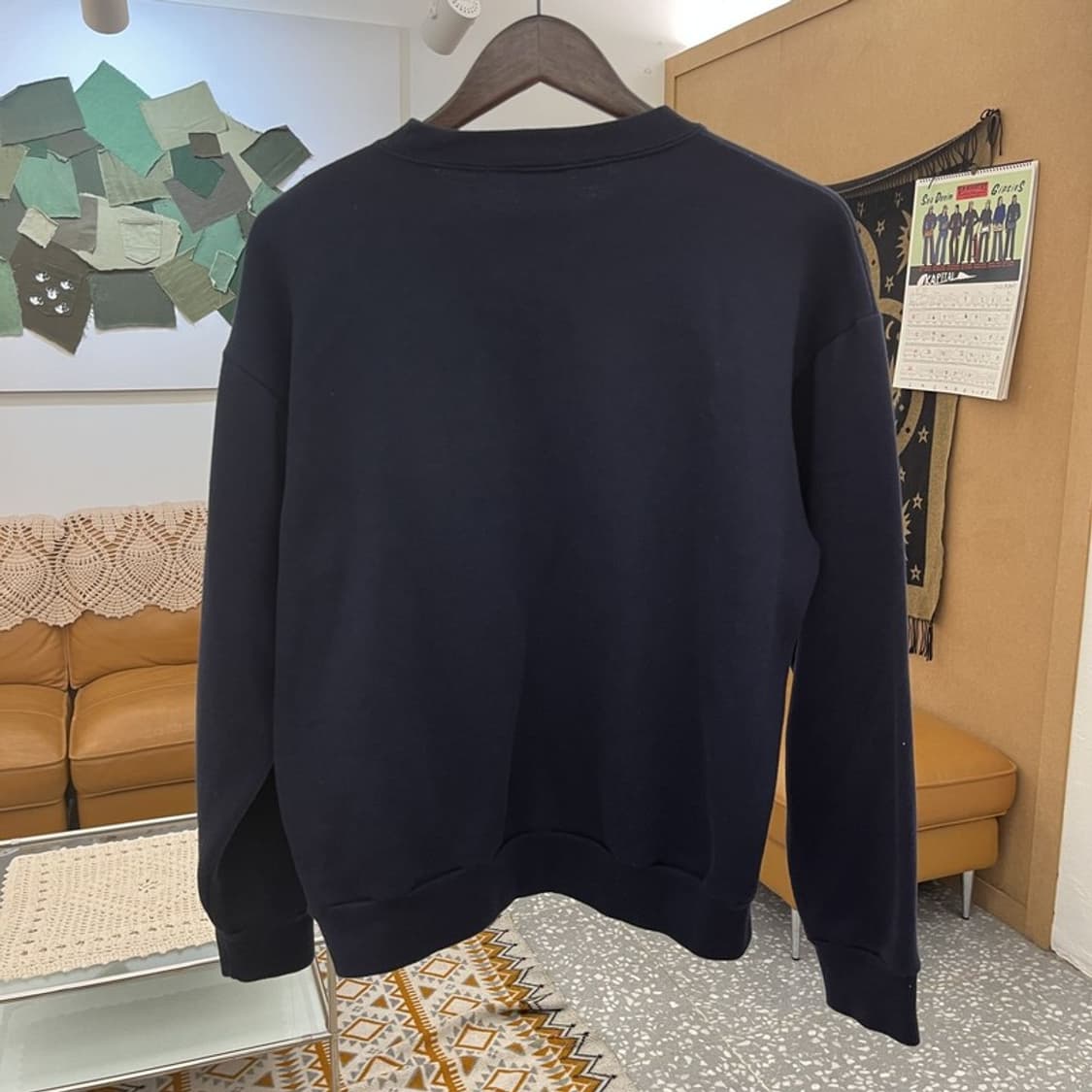 하드락카페 올드스쿨 빈티지 디스트로이드 데미지 맨투맨 M C11028 상품이미지4