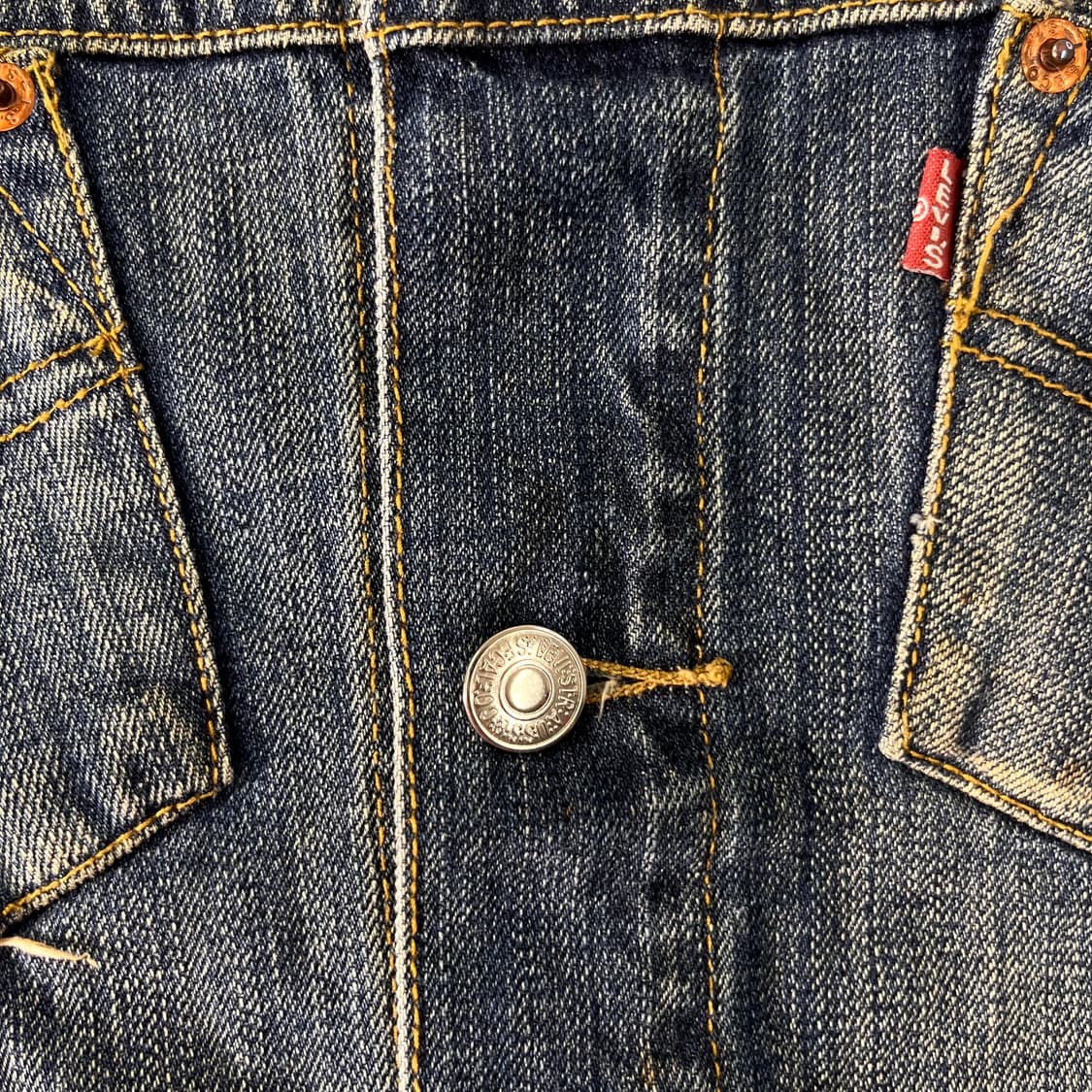 W 95 리바이스 USA 501 데님 트러커 자켓 상품이미지4