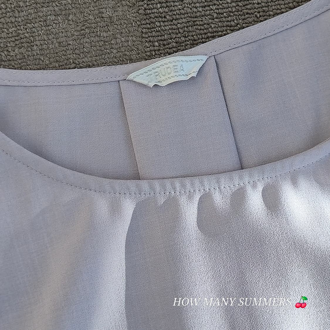 라이트 퍼플 슬리브리스 블라우스 상품이미지2