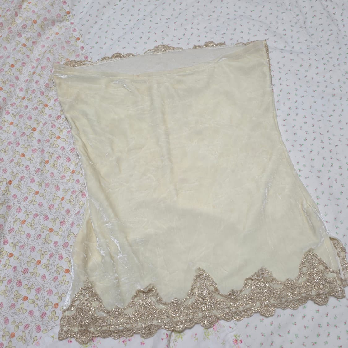 빈티지 오리엔탈 페어리 벨벳 슬리브리스 탑 엑시즈팜 상품이미지4