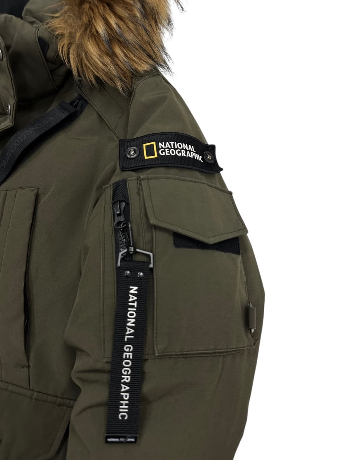 내셔널지오그래픽 덕다운 패딩 카키 (XL) 상품이미지7