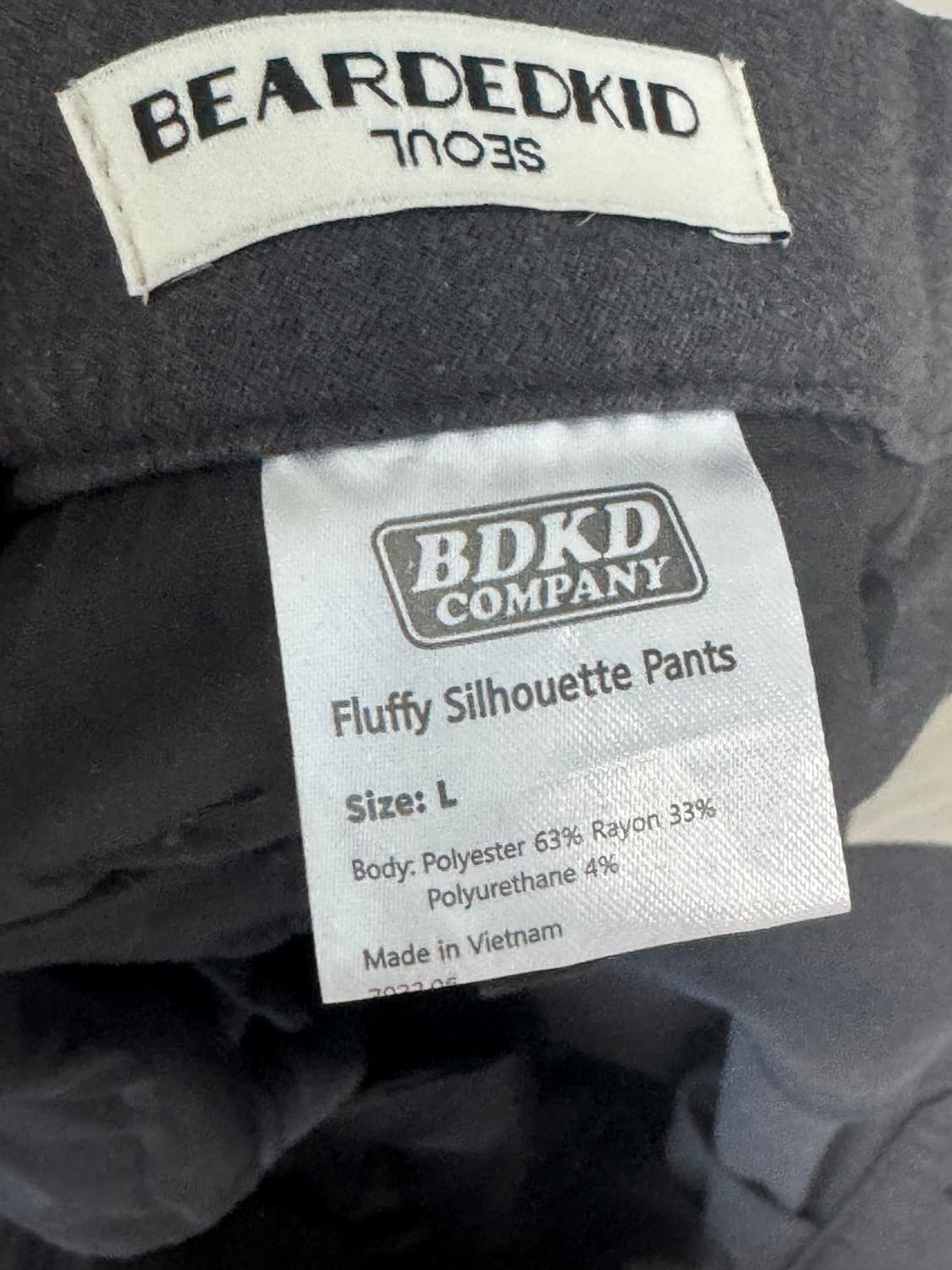 비얼디드키드 밴딩 실루엣 팬츠 상품이미지3