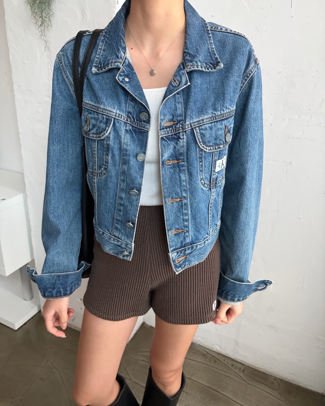 캘빈클라인 크롭 데님 상품이미지2