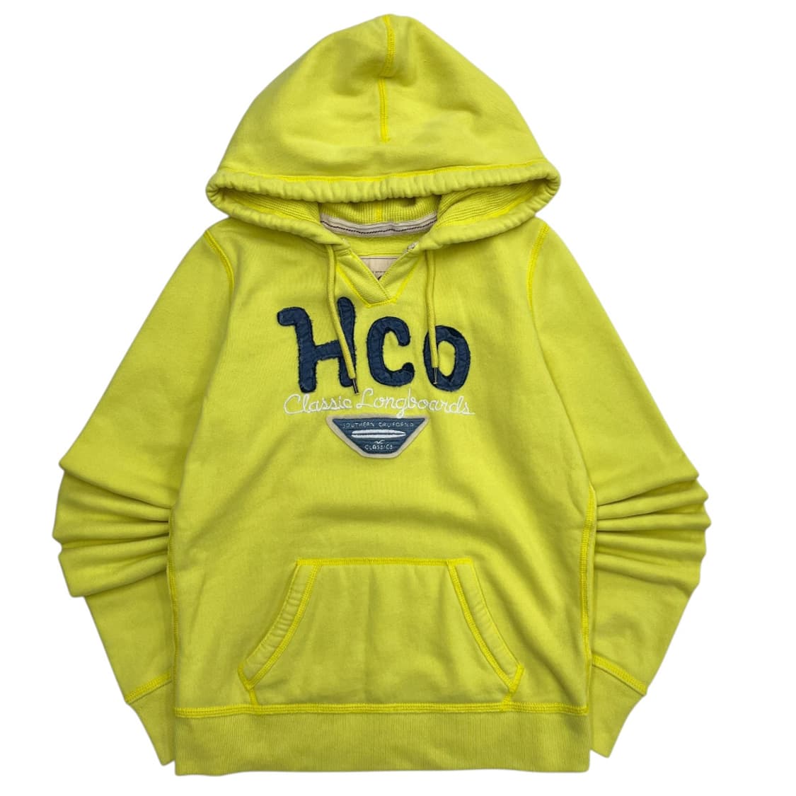 홀리스터 센터로고 레몬 후드 M 상품이미지2