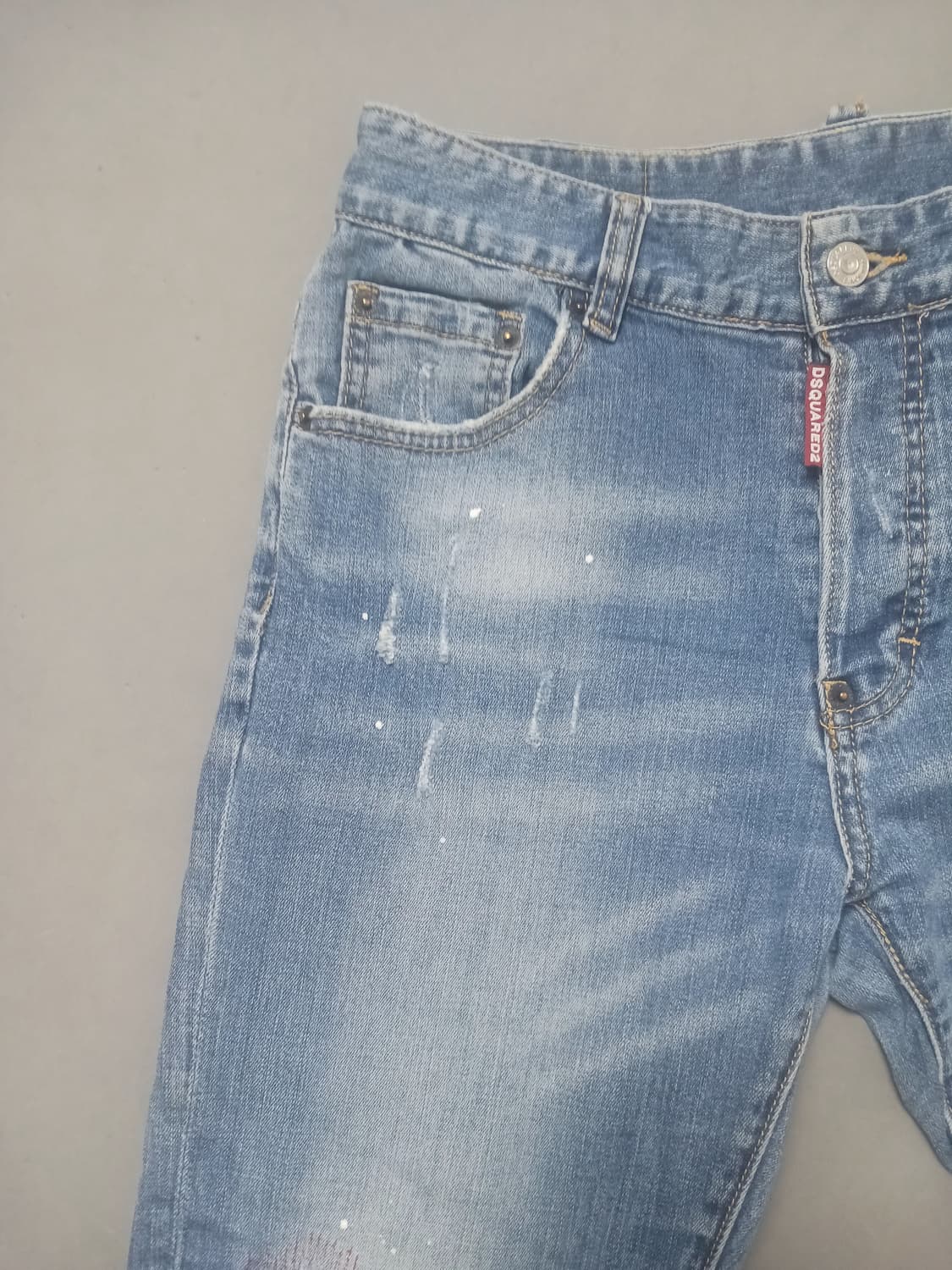 [30] 디스퀘어드2 스티치덧댐 슬림진 청바지 상품이미지2