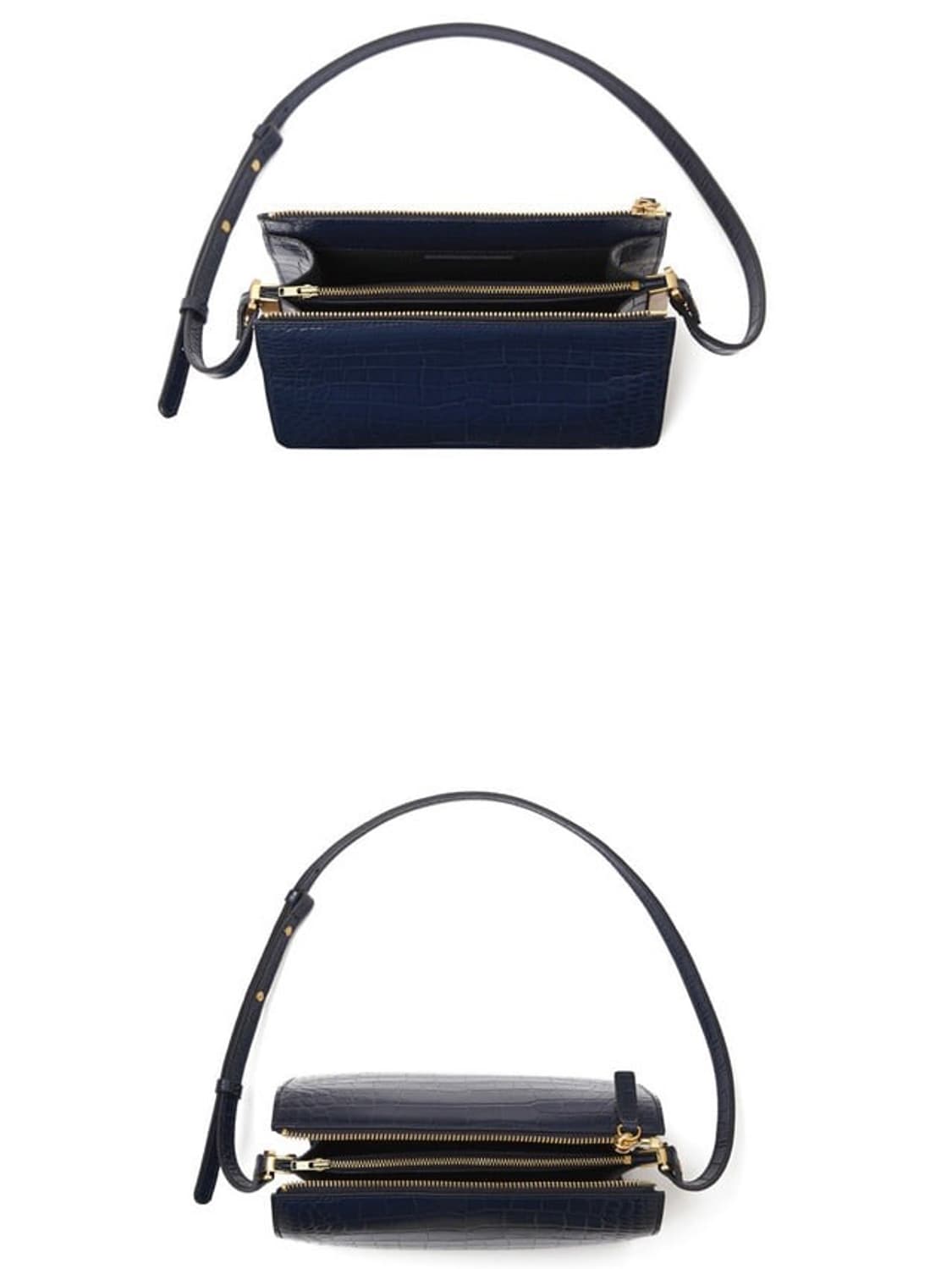 어썸니즈 가방 COW LEATHER TIMELESS BAG_NAVY 상품이미지6