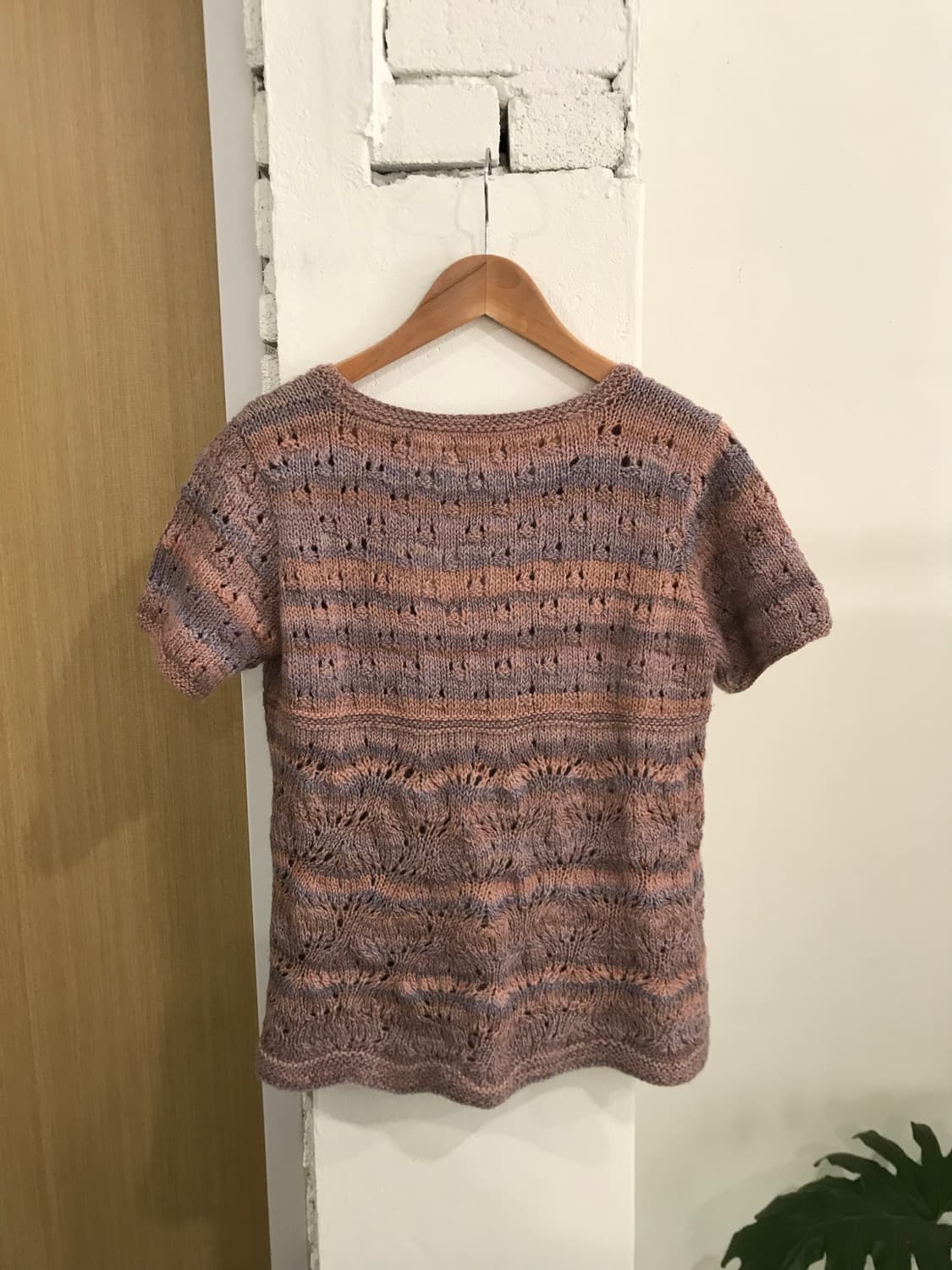 핑크 반팔 니트 상품이미지7