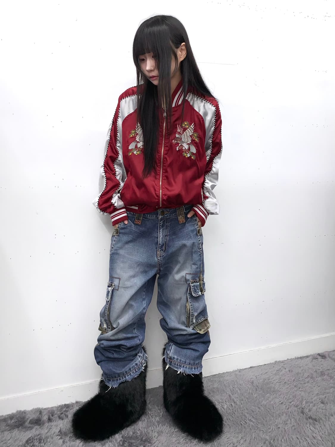 재패니즈 레드 스카쟌 상품이미지2