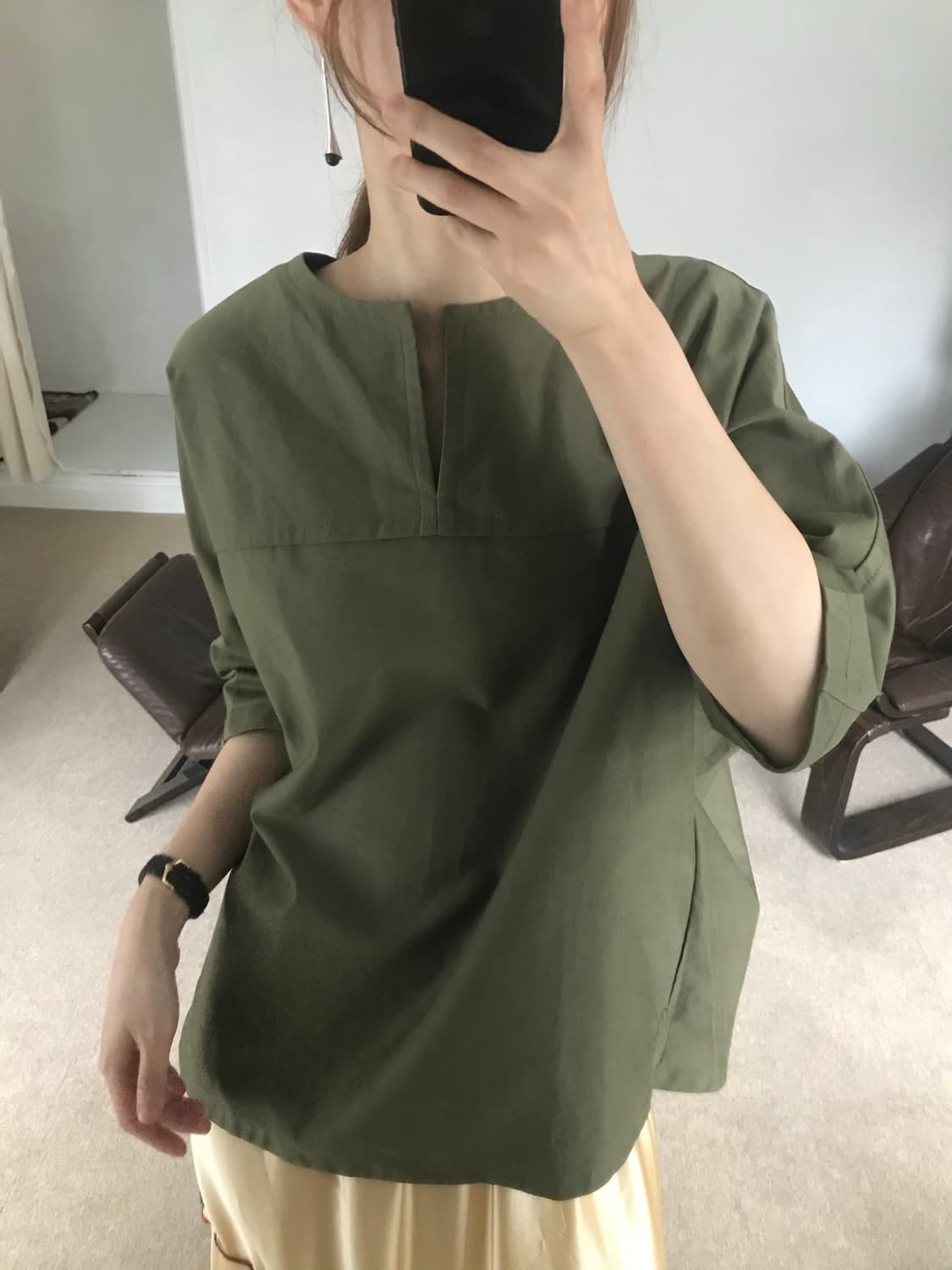 back point blouse 상품이미지3