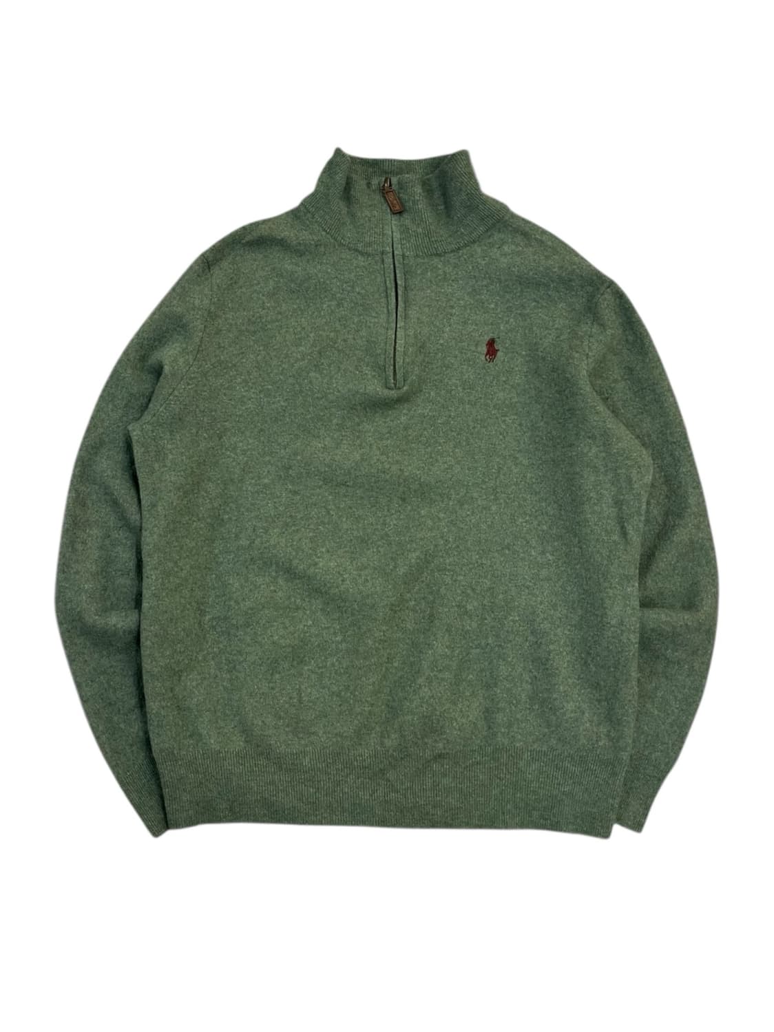 폴로 랄프로렌 반집업 니트 그린 XL #csz2341 상품이미지3