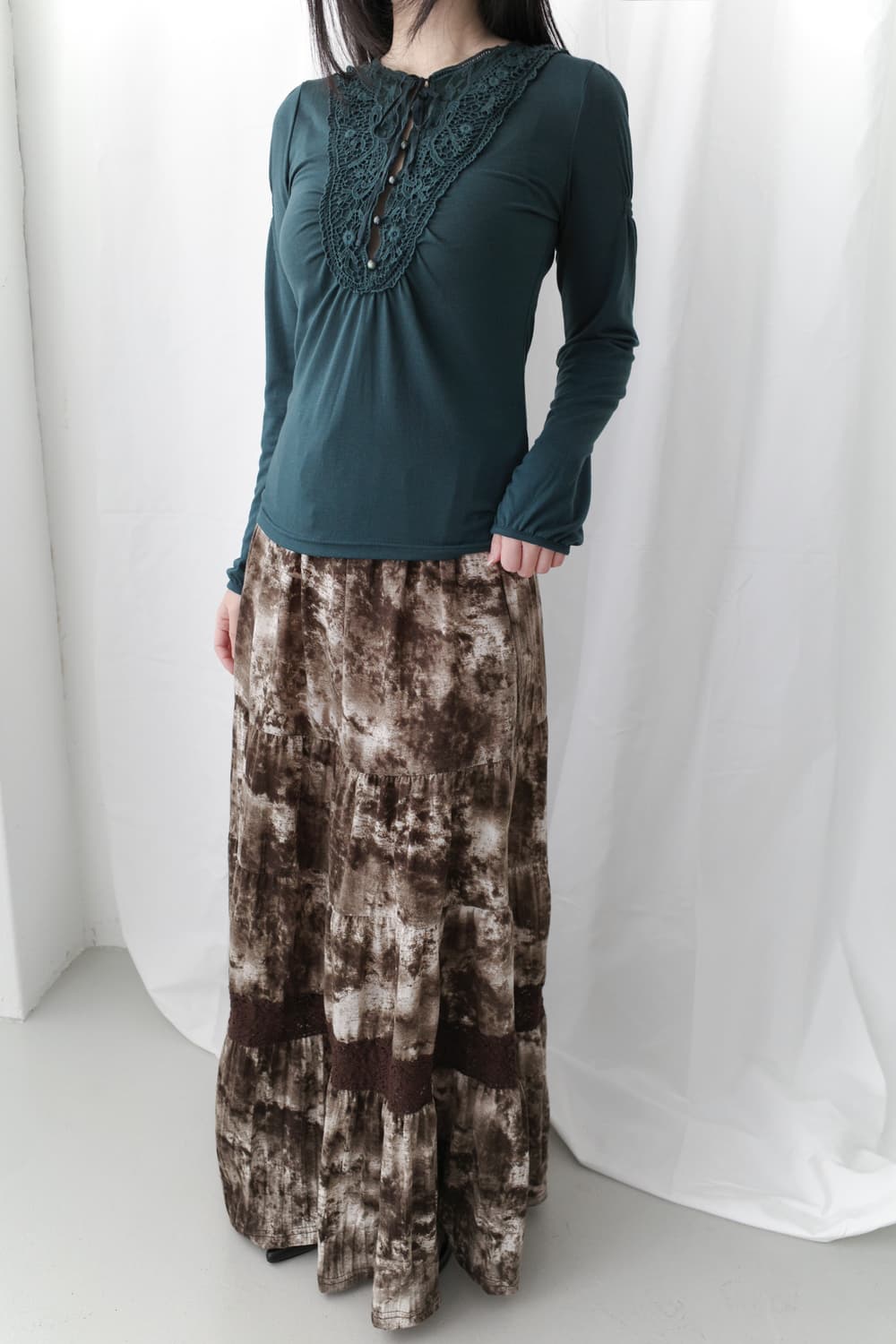 tie-dye lace skirt 상품이미지6