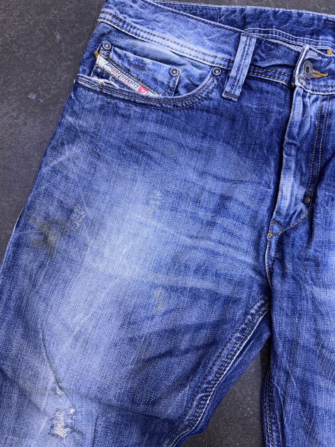 디젤 빈티지 워싱 슬림 스키니핏 청바지 데님팬츠 30 상품이미지4