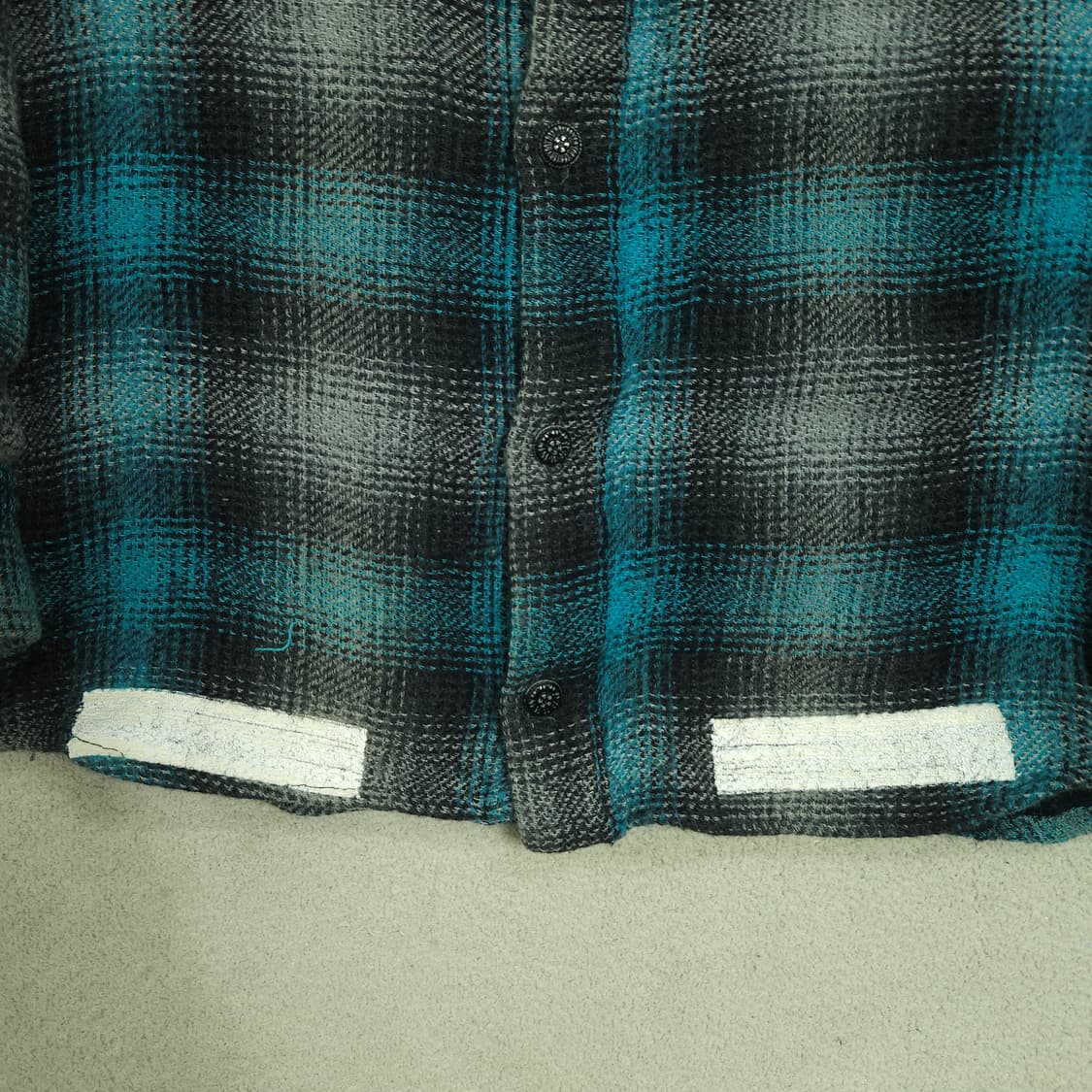 오프화이트 플란넬 셔츠 M 상품이미지6