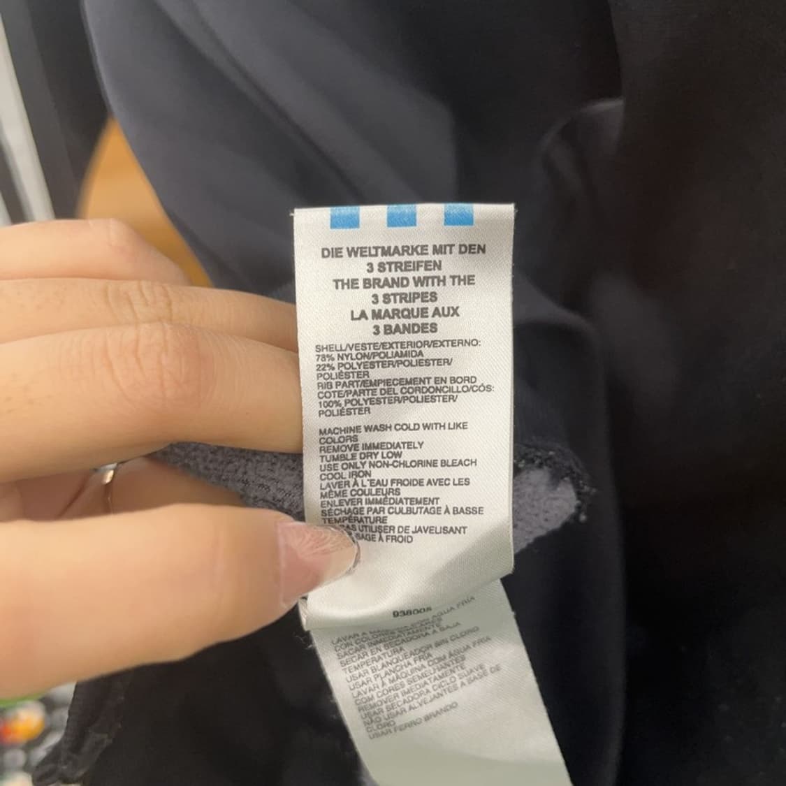 아디다스 올드스쿨 유로파 흑탭 슬림핏 져지 집업 XS C08246 상품이미지6