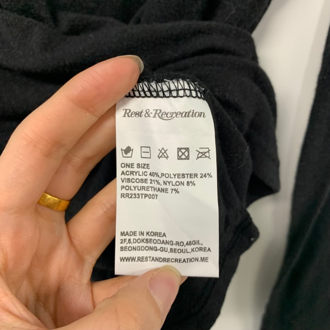 레스트앤레크레이션 RR 하이넥 롱 슬리브 탑 상품이미지4