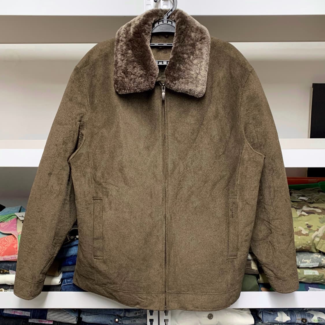 [XL] 세르지오 캐주얼 벨보아 이너 퍼 재킷 상품이미지2