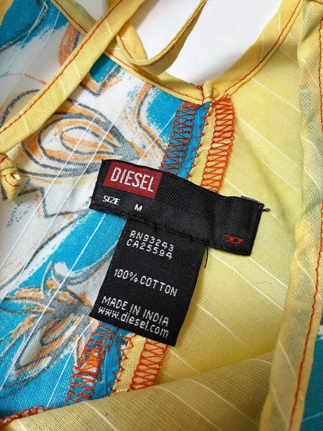 디젤 DIESEL 00's 배색 슬리브 리스 PN9040 상품이미지7