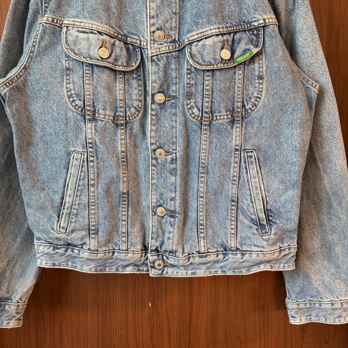 90s 베네통 빈티지 청자켓 M 이태리 상품이미지5