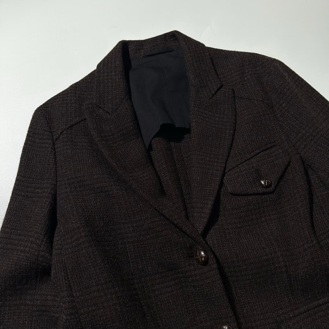 마가렛 호웰 글렌 체크 울 헌팅 싱글 블레이저 자켓 상품이미지3