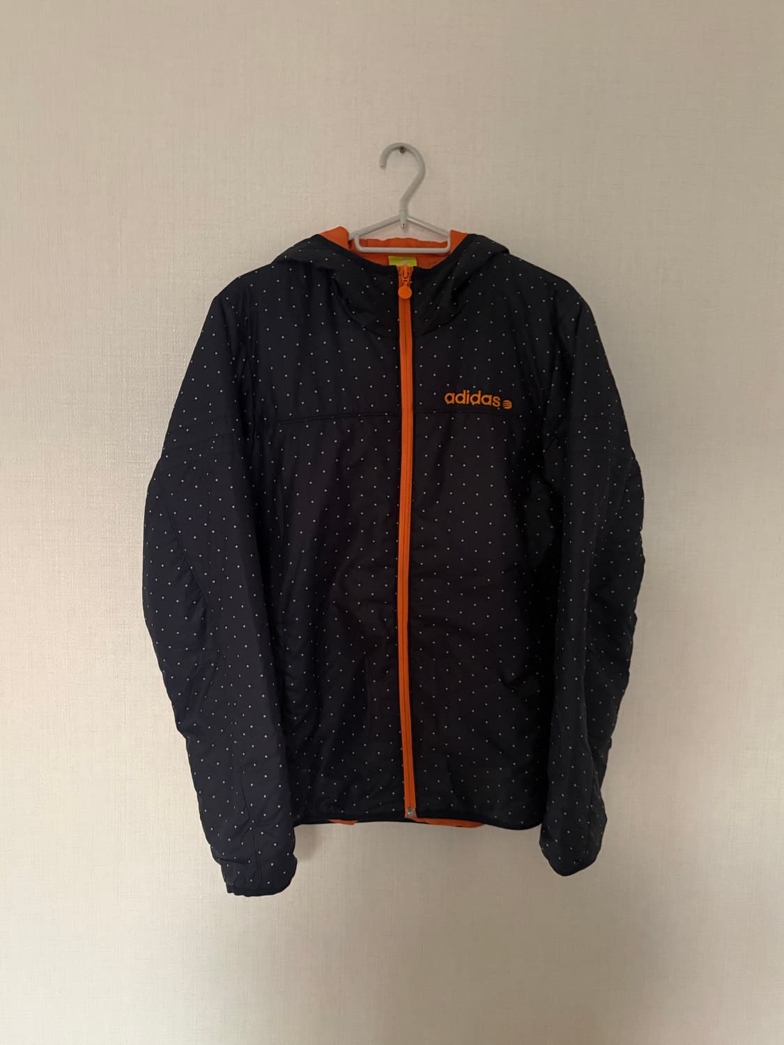 아디다스 도트 경량 패딩 자켓 오렌지 상품이미지1