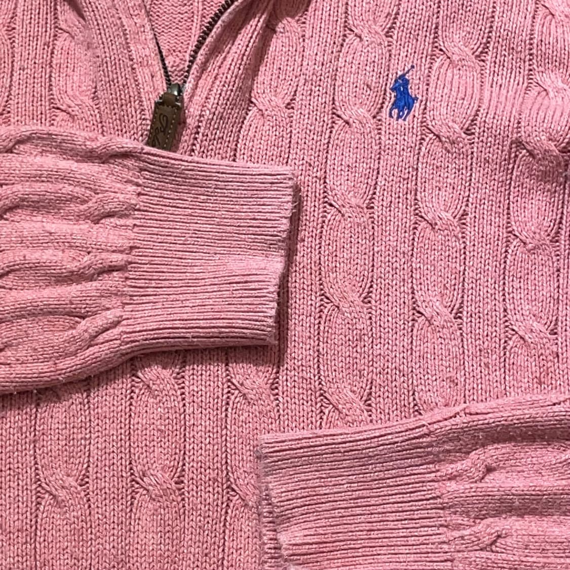 (L) POLO 폴로 랄프로렌 케이블 빈집업 니트 상품이미지7