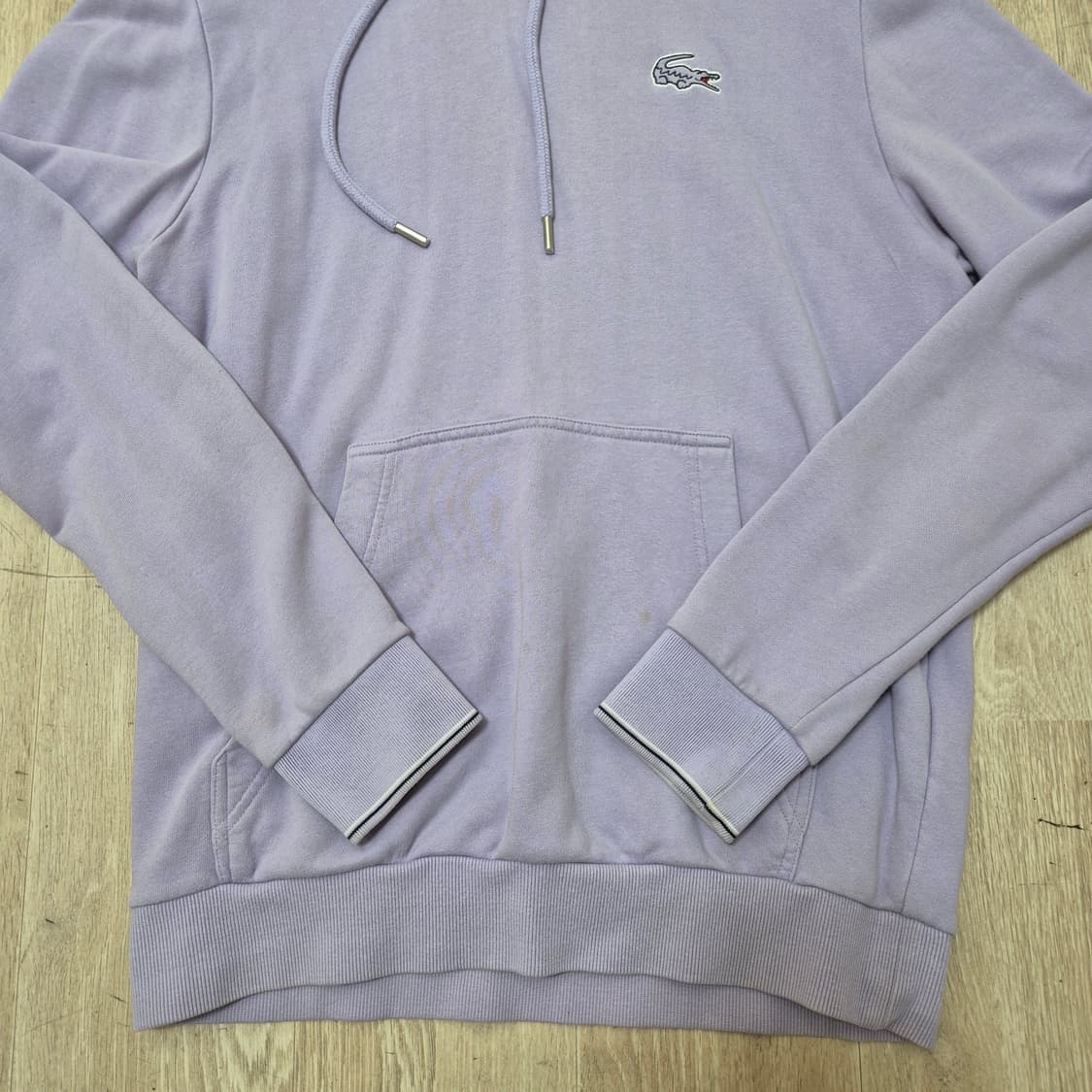 라코스테 로고 와펜 베이직 후드티 상품이미지3