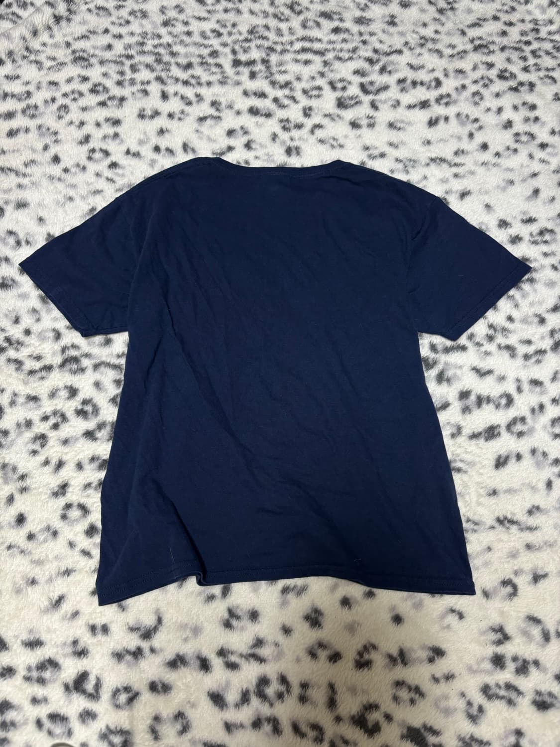 “Unknown” Y2K Mood Print Navy Tee 상품이미지3