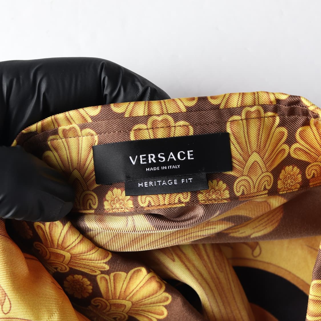 VERSACE 베르사체 23SS 실크100% 패턴 긴팔 셔츠 XL 상품이미지5