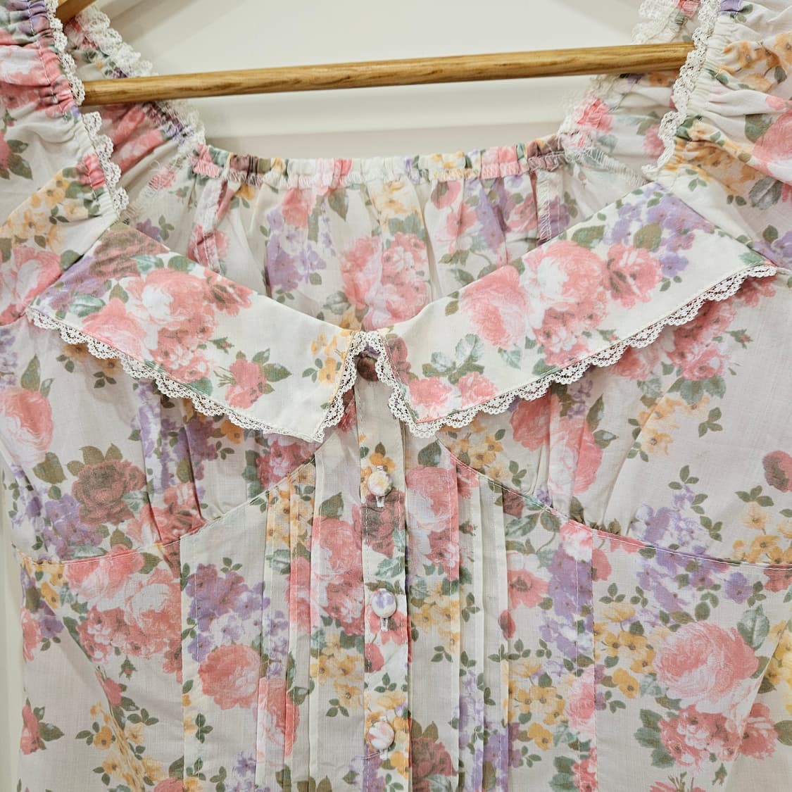 플라워 레이스 블라우스 프 상품이미지4