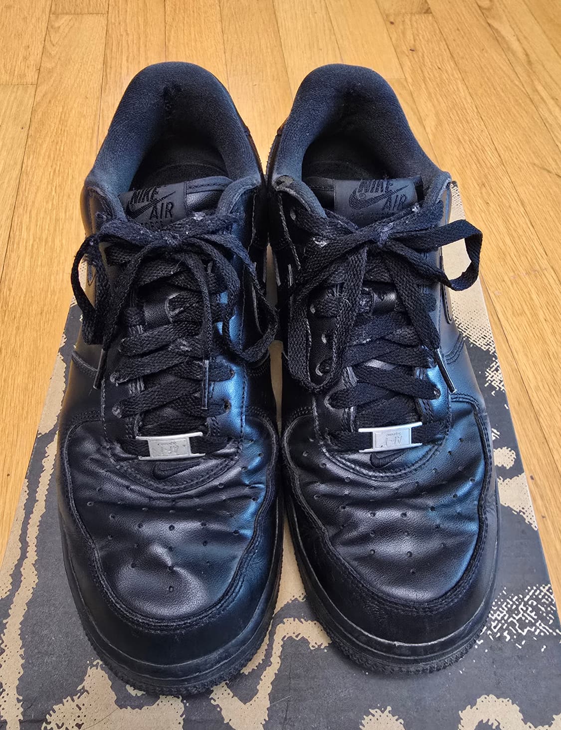 270->275교환) 나이키 에어포스 1 슈프림 블랙 270 상품이미지2