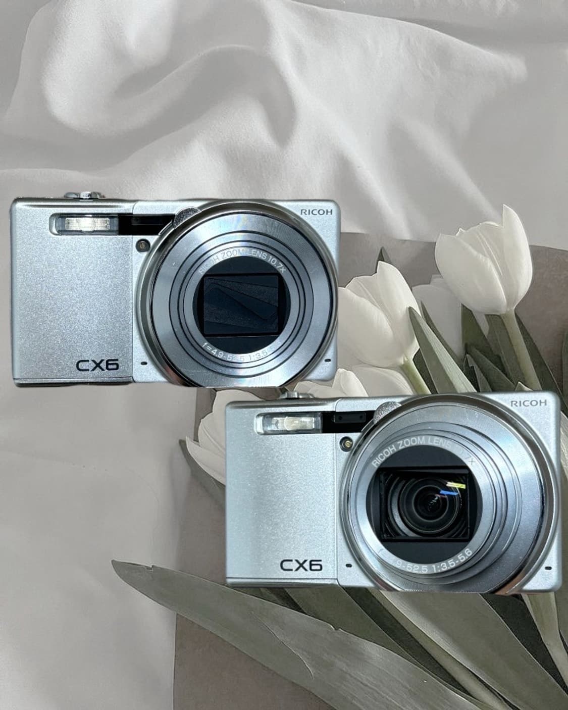 뽀용필터) 리코 CX6 실버 빈티지 디카 카메라 /캐논 니콘 상품이미지1