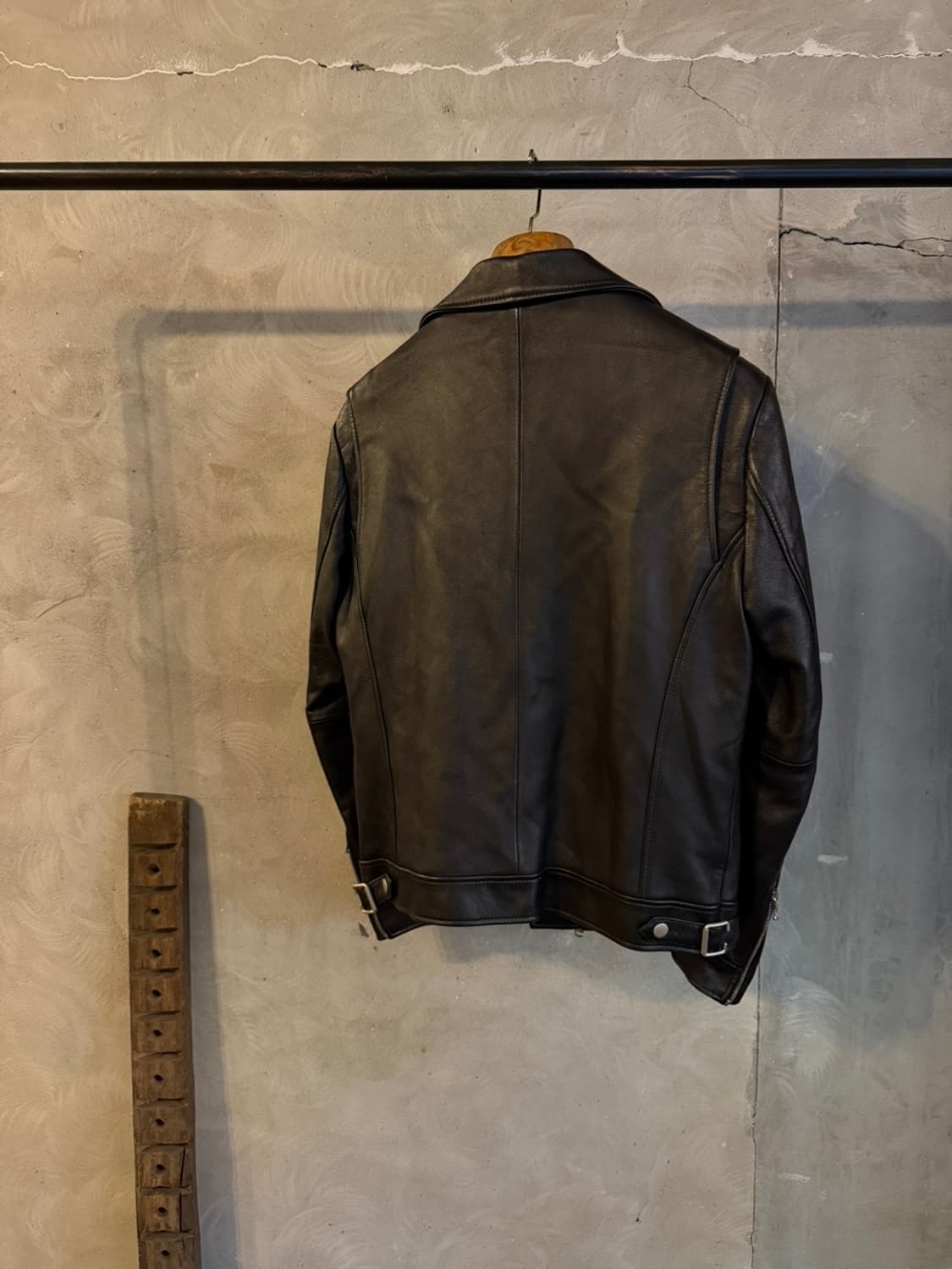 느와르 라르메스 램스킨 라이더 레더 자켓 슬림100 상품이미지7