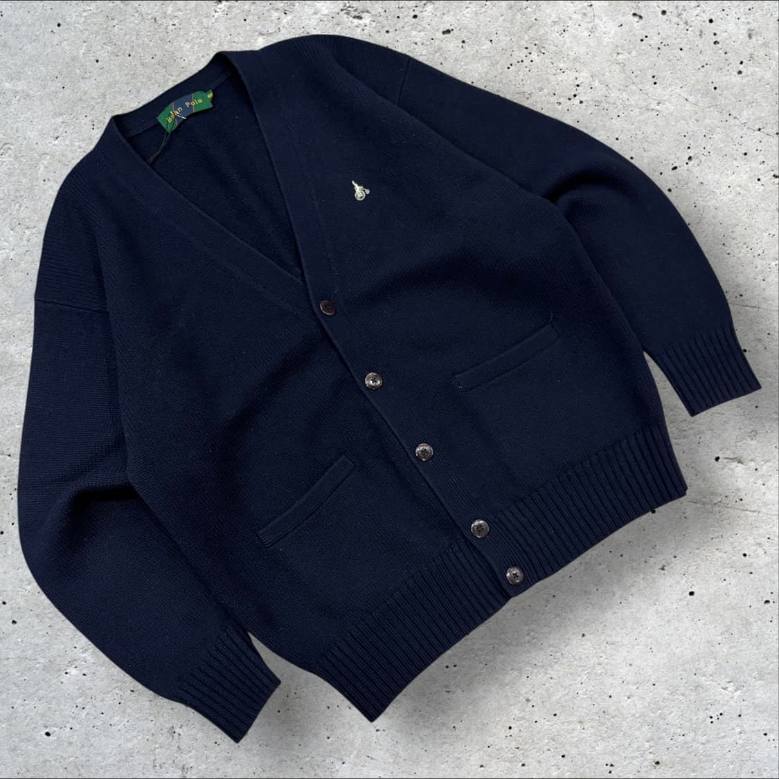 [100] 빈폴 네이비 니트 가디건 D257 상품이미지1
