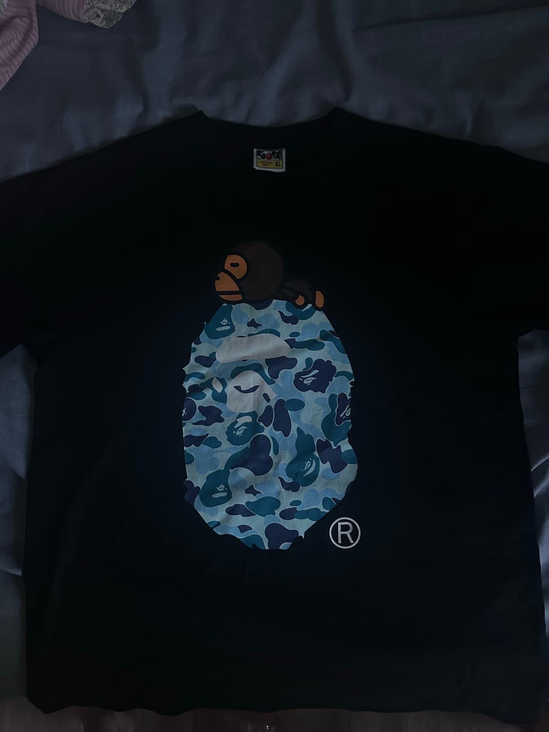 베이프 카모 마일로 반팔 xl 급처 상품이미지1