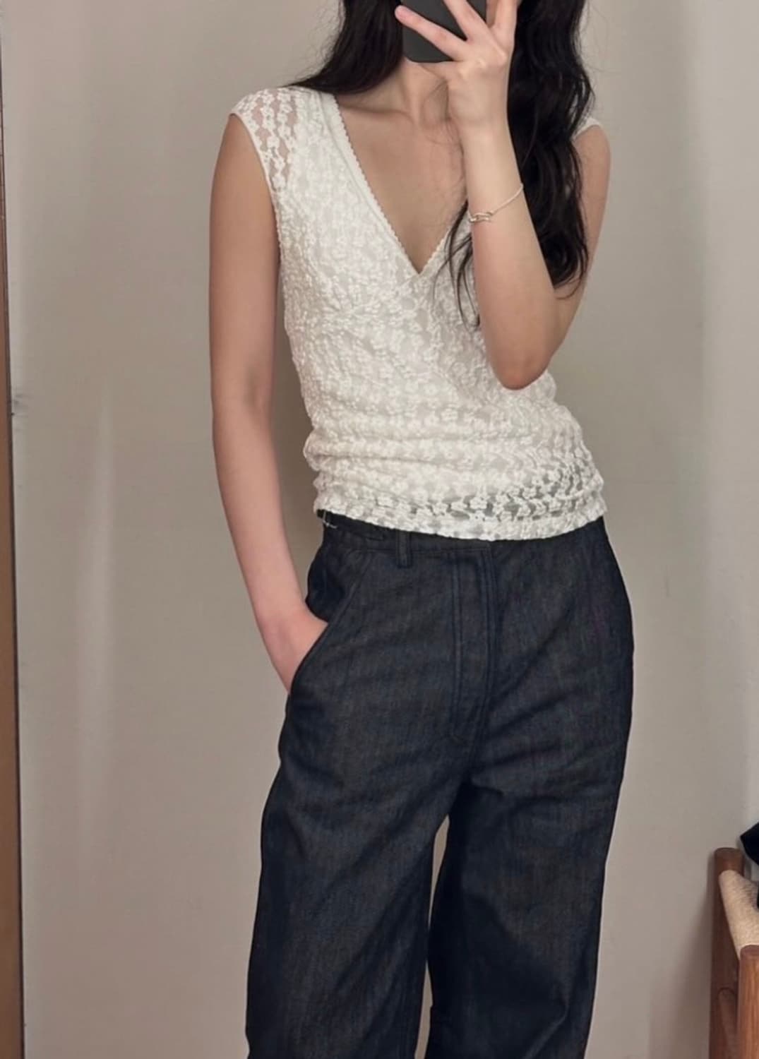 모노하 레이스 반팔 상품이미지1