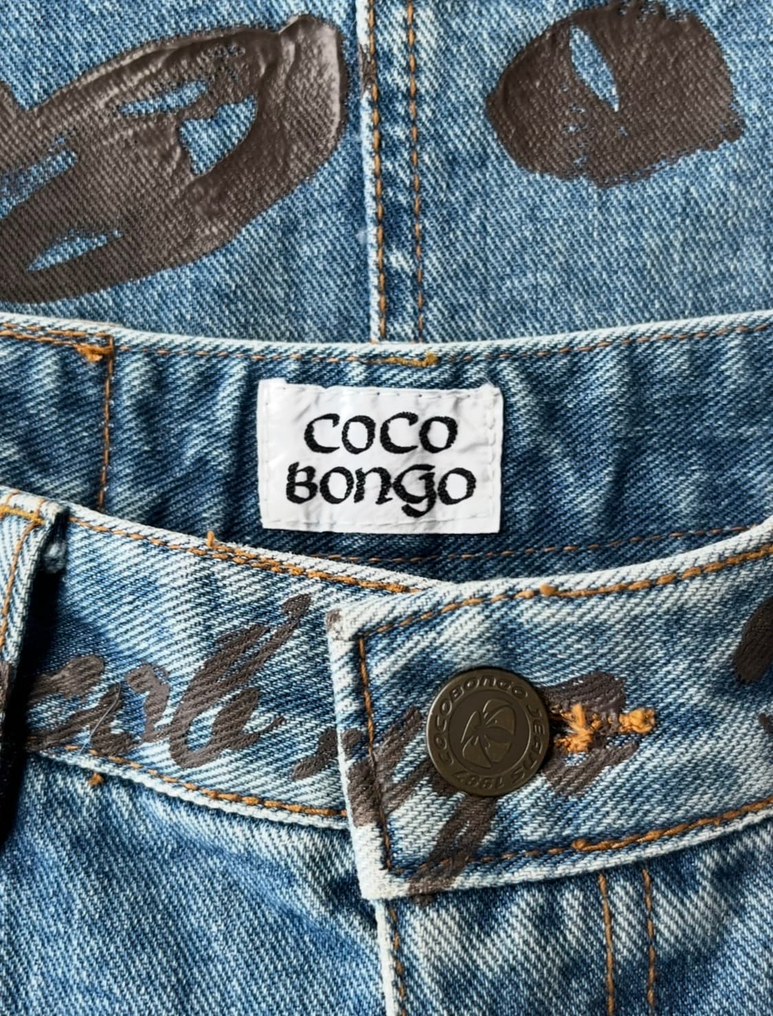 COCO BONGO Y2K 프린팅 데님 스커트 상품이미지8