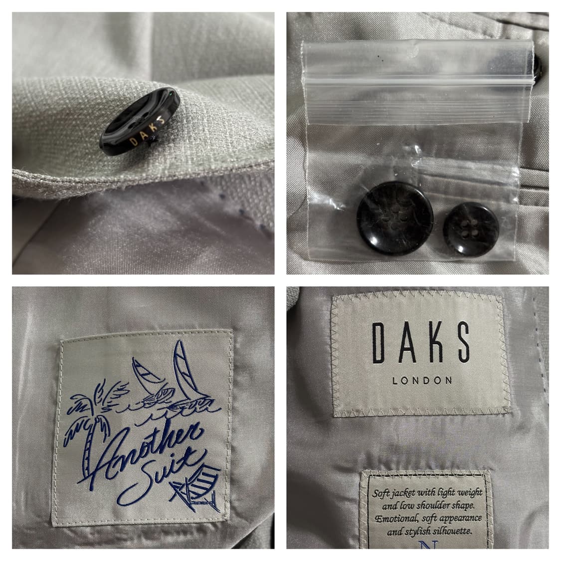 23SS)닥스런던 린넨혼방 블레이저106 / 라이트그레이 상품이미지7