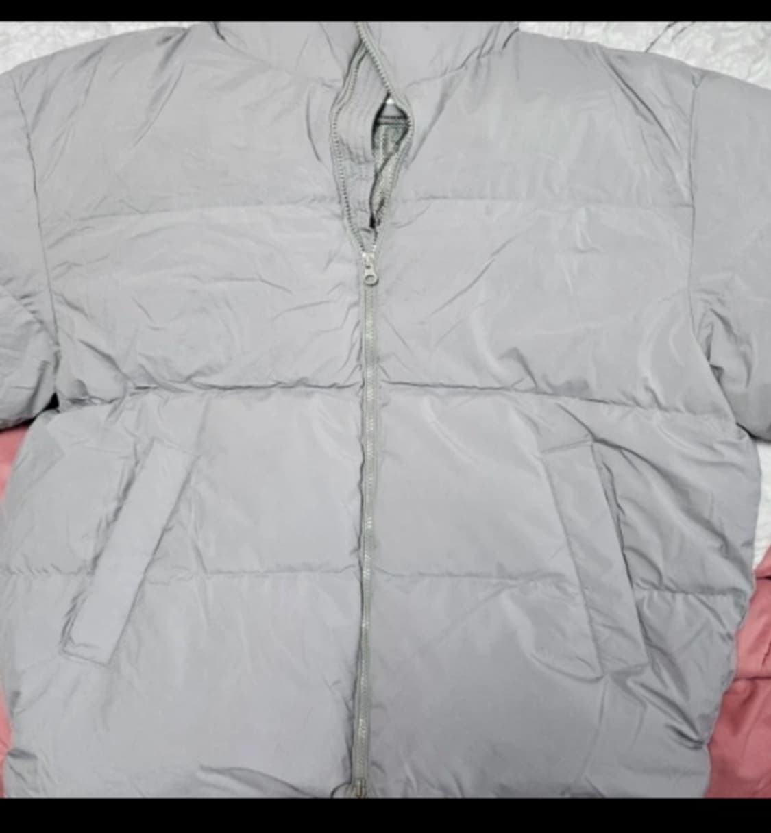 코드그라피 회색 XL 숏패딩 상품이미지1