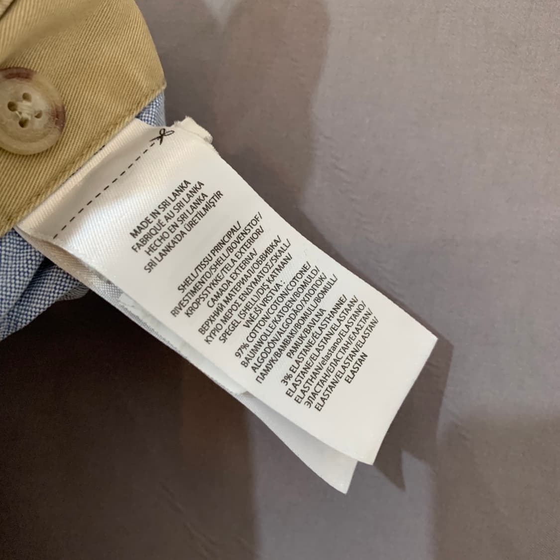 36인치 폴로랄프로렌 베이지 스컬 해골 밴딩 반바지 상품이미지7