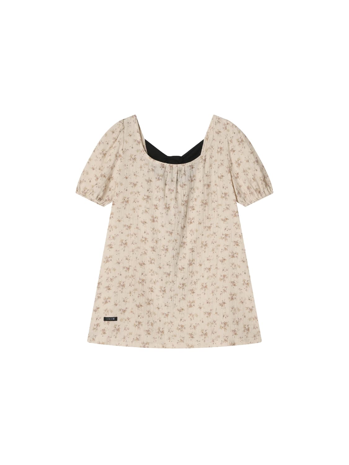 새상품)콜로신스 BLACK TIE BLOUSE VINTAGE FLOWER 상품이미지1