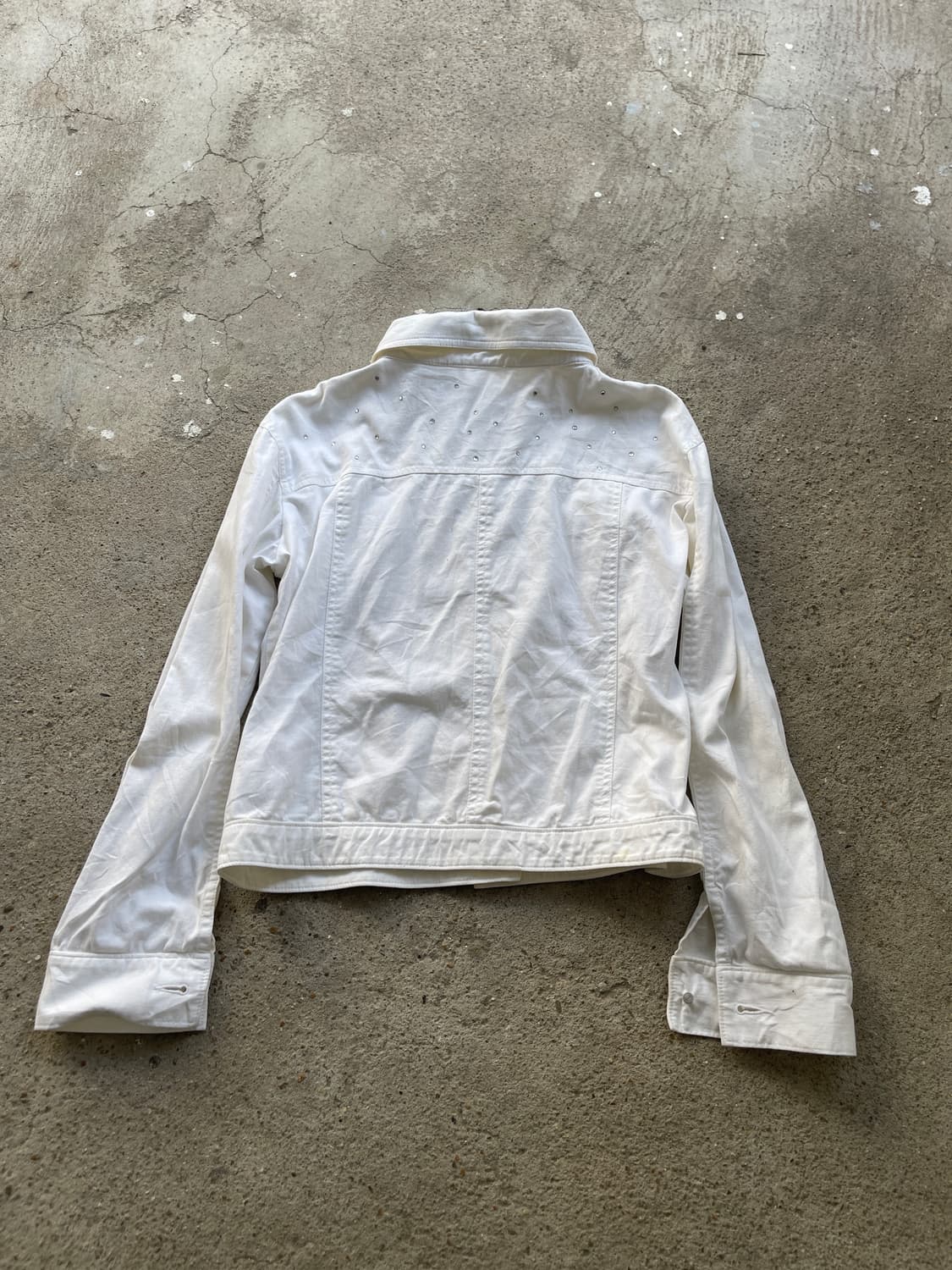 Beads white denim jacket 상품이미지5