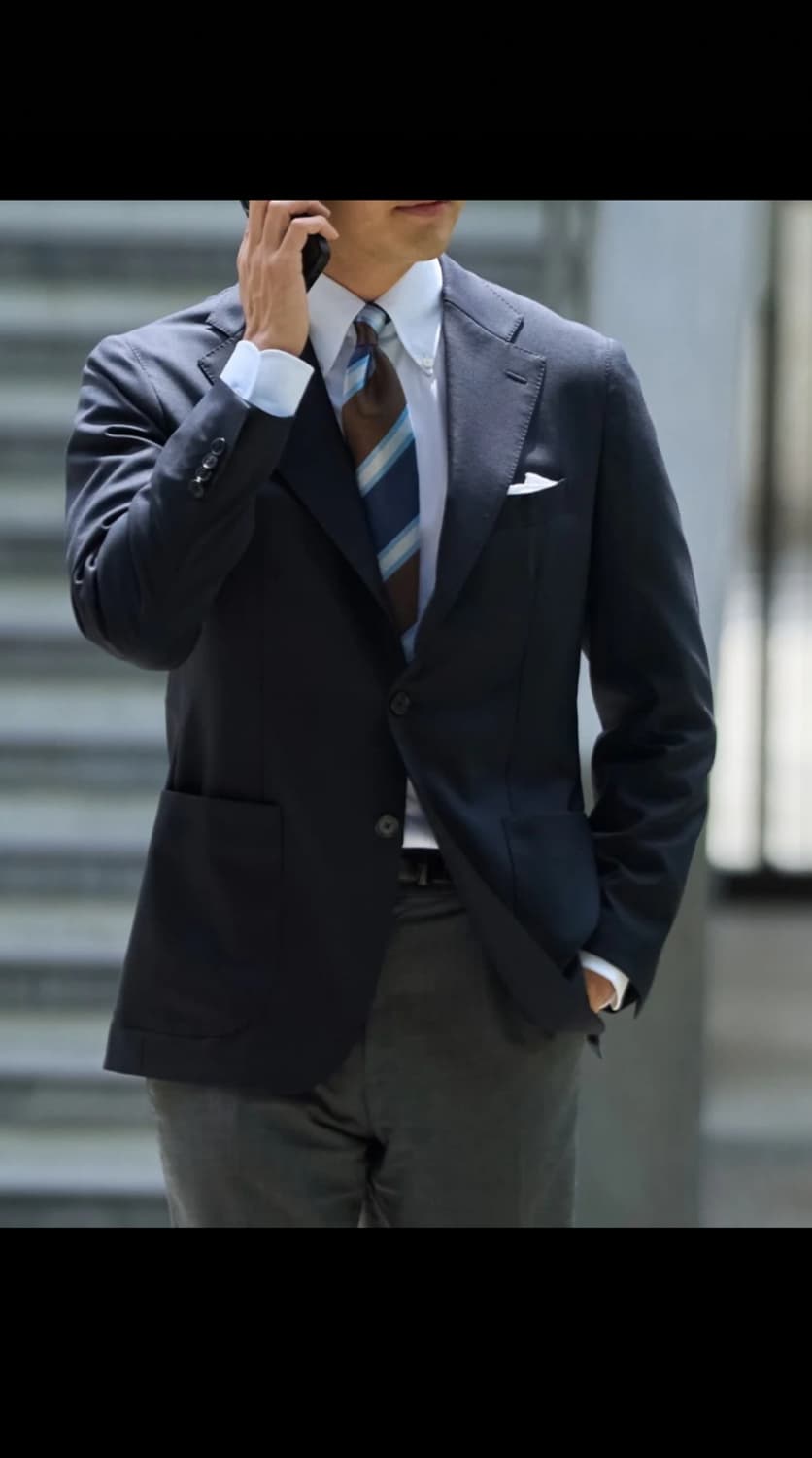 [판매] Kamakura 메이커스 셔츠 가마쿠라 다크 네이비 블레이저 상품이미지10