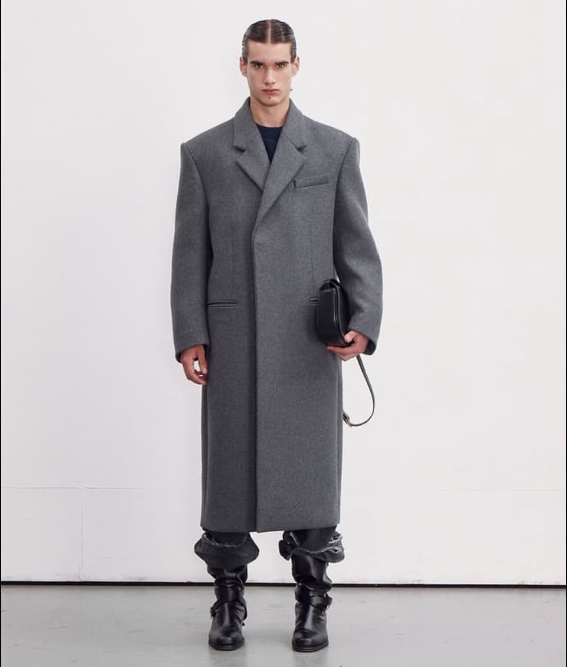 삽니다)렉토 싱글 코트 블랙 그레이 m/L 상품이미지1