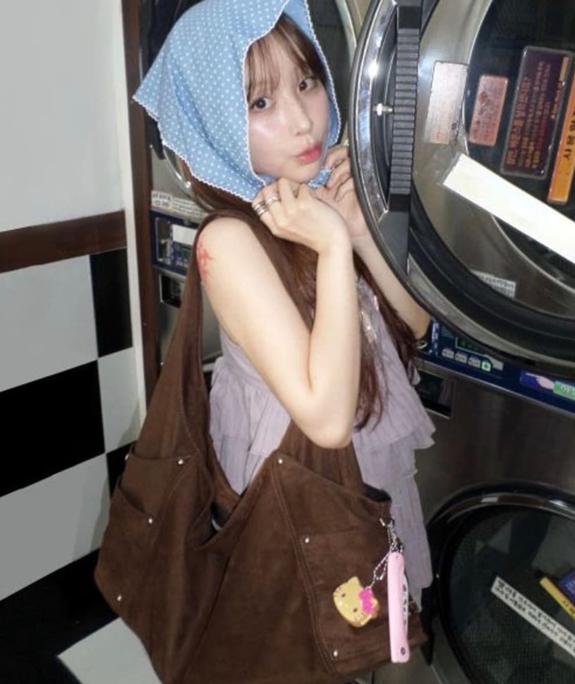 [새상품] 스퀘어라인 마렌 maren 가방 스웨이드 다크 브라운 상품이미지2