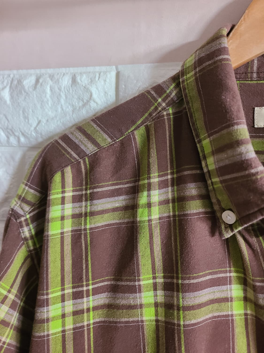 버버리 체크 남방 XL 상품이미지2