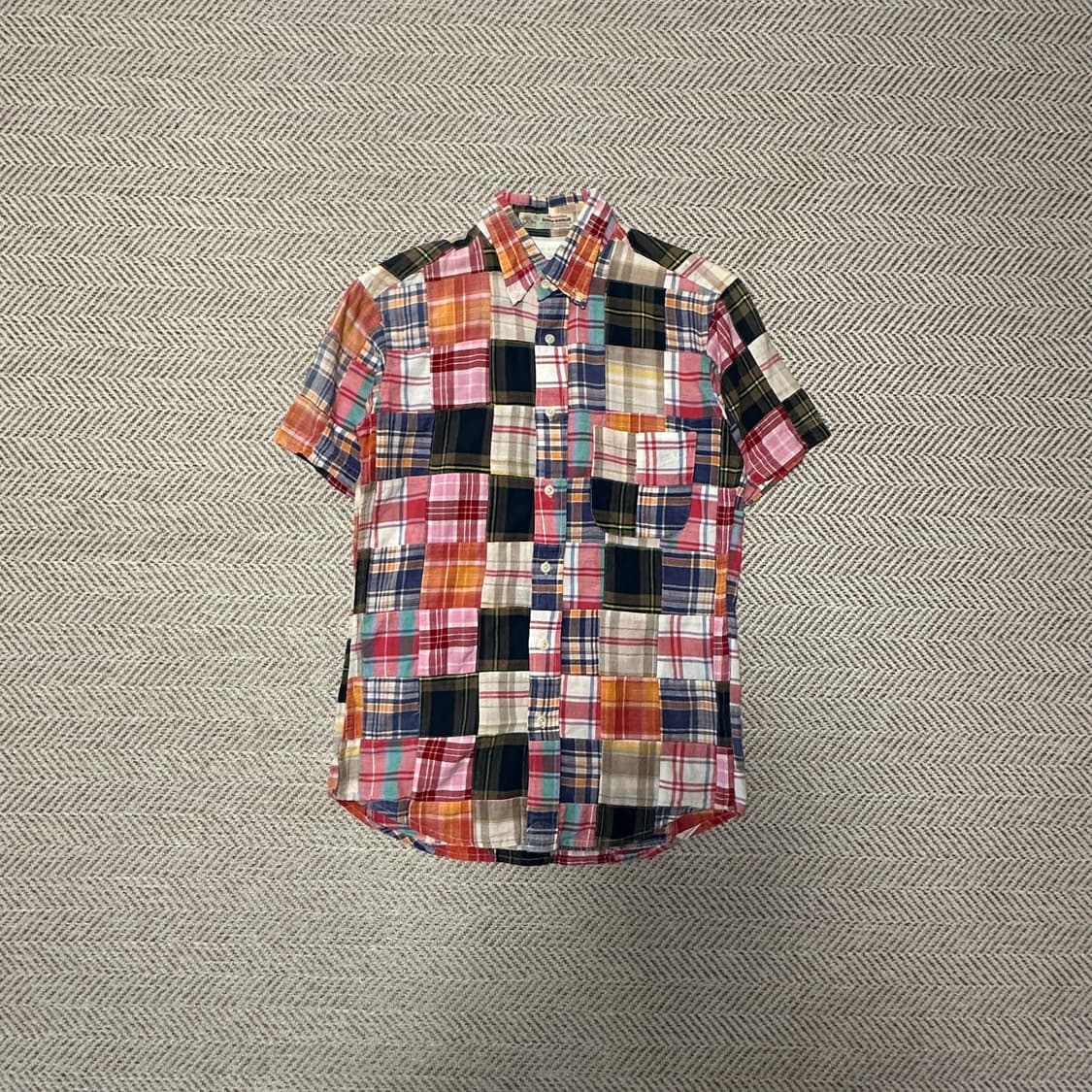 URBAN RESEARCH madras patchwork shirt 상품이미지1