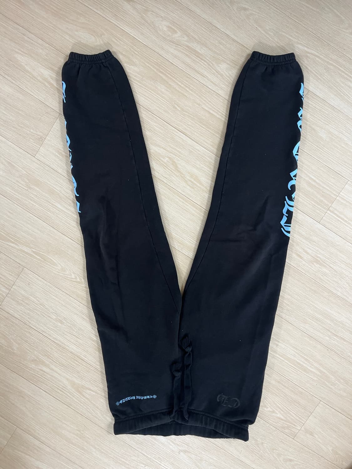 크롬하츠 하늘색 레터링 스크롤 스웻팬츠 스웨트팬츠 S 상품이미지2